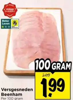 Vomar Voordeelmarkt Versgesneden Beenham aanbieding