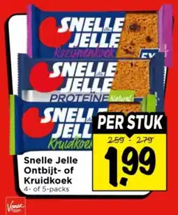Vomar Voordeelmarkt Snelle Jelle Ontbijt-of Kruidkoek aanbieding