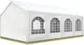Bol.com Hoogwaardige Partytent 4x8 m van PE 450 N zeil tuintent feesttent waterdicht in Wit aanbieding