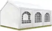 Bol.com Partytent - Feesttent - Paviljoentent - 4x6m / wit / 100% waterdicht / Inclusief zijwanden aanbieding