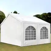 Bol.com Hoogwaardige Partytent 4x5 m van PE 450 N zeil tuintent feesttent waterdicht in Wit aanbieding