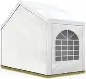 Bol.com Hoogwaardige Partytent 4x2 m van PE 450 N zeil tuintent feesttent waterdicht in Wit aanbieding