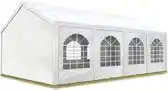 Bol.com Hoogwaardige Partytent 3x9 m van PE 450 N zeil tuintent feesttent waterdicht in Wit aanbieding