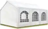 Bol.com Partytent - Feesttent - Paviljoentent - 3x6m / wit / 100% waterdicht / Inclusief zijwanden aanbieding