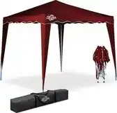 Bol.com Casaria Partytent Capri - Uv 50+ Inklapbaar Waterafstotend 3x3m - Rood aanbieding