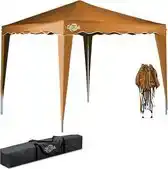 Bol.com Casaria Vouwpaviljoen. party tent Capri - Popup lichtbruin 3x3m aanbieding