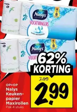 Vomar Voordeelmarkt Nalys Keuken- papier Maxirollen aanbieding