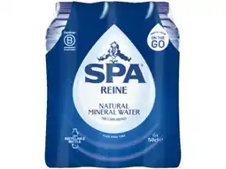 Hoogvliet Spa REINE Koolzuurvrij Natuurlijk Mineraalwater 6x50cl aanbieding