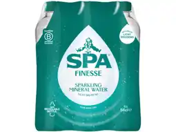 Hoogvliet Spa FINESSE Natuurlijk Licht Bruisend Mineraalwater 6x50cl aanbieding