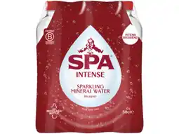 Hoogvliet Spa INTENSE Koolzuurhoudend Natuurlijk Mineraalwater 6x50cl aanbieding