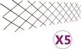 Bol.com vidaXL - Tuinlatwerken - 5 - st - 180x60 - cm - wilgenhout aanbieding