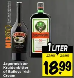 Vomar Voordeelmarkt Jagermeister Kruidenbitter of Bailey Irish Creams aanbieding