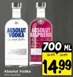 Vomar Voordeelmarkt Absolut Vodka aanbieding