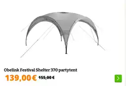 Obelink Obelink Festival Shelter 370 partytent aanbieding
