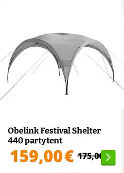 Obelink Obelink Festival Shelter 440 partytent aanbieding