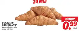 Dekamarkt DEKAVERS CROISSANTS aanbieding