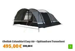 Obelink Obelink Columbia 6 Easy Air - Opblaasbare Tunneltent aanbieding