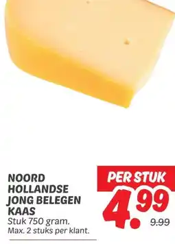 Dekamarkt NOORD HOLLANDSE JONG BELEGEN KAAS aanbieding