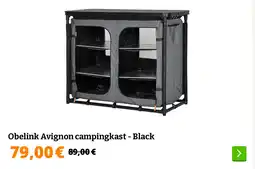Obelink Obelink Avignon campingkast - Black aanbieding