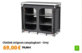 Obelink Obelink Avignon campingkast - Grey aanbieding