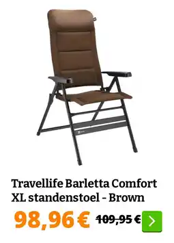 Obelink Travellife Barletta Comfort XL standenstoel - Brown aanbieding