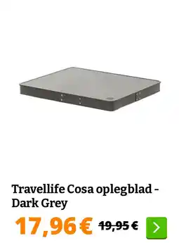 Obelink Travellife Cosa oplegblad - Dark Grey aanbieding