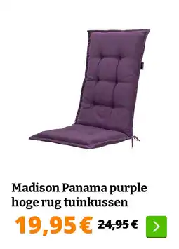 Obelink Madison Panama purple hoge rug tuinkussen aanbieding
