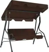 Bol.com vidaXL - Schommelbank - 170x110x153 - cm - crèmewit aanbieding