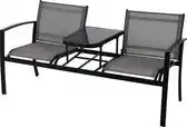 Bol.com ProGarden - Tuinbank - 2 stoelen - inclusief tafel - Premium model - Extra stevig aanbieding