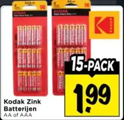 Vomar Voordeelmarkt Kodak Zink Batterijen aanbieding