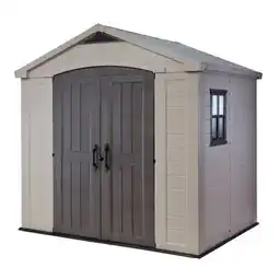 Bol.com Keter Factor 8x6 Tuinhuis - 256,5x182x243cm– Taupe/Beige aanbieding
