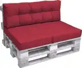 Bol.com Beautissu Elements – Palletkussen 120x40cm - Rugkussen Rood in Matraskussen Kwaliteit aanbieding