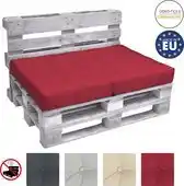 Bol.com Beautissu Elements – Palletkussen 120x80cm - Zitkussen Rood in Matraskussen Kwaliteit aanbieding