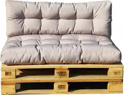 Bol.com set van 2 taupe buitenkussens - red deco - riouta aanbieding