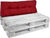 Bol.com Beautissu Style – Palletkussen Rugkussen Rood 120x40 cm voor Palletbank – Matraskussen Kwaliteit aanbieding