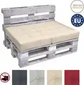 Bol.com Beautissu Elements – Palletkussen 120x80cm - Zitkussen Natuur in Matraskussen Kwaliteit aanbieding