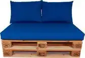 Bol.com Palletkussen set plof Kobalt 120x80x10 cm aanbieding