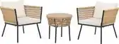 Bol.com BELIANI GARGANO - Tuinset - Lichtbeige - PE rotan aanbieding