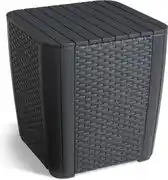 Bol.com Keter Luzon Opbergtafel - 39x39x43cm - Grafiet aanbieding