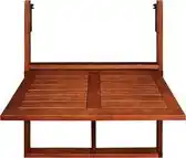 Bol.com Casaria Balkontafel - FSC -Gecertificeerd Acaciahout Hangend – Bruin aanbieding