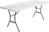 Bol.com Lifetime Tyrell Opvouwbare tafel - Wit - 183x76x73.5 cm aanbieding