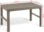 Bol.com Keter - Tuintafel - Lyon - cappuccinokleurig aanbieding