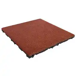 Bol.com Rubber tegel 45 mm - 50 x 50 cm - Rood aanbieding