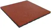 Bol.com Rubber tegels 30 mm - 1 m² (4 tegels van 50 x 50 cm) - Rood aanbieding