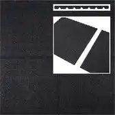 Bol.com Intergard Rubberen tegels zwart 1000x1000x45mm prijs per m2 aanbieding