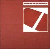 Bol.com Intergard Rubberen tegels rood 1000x1000x45mm prijs per m2 aanbieding
