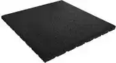 Bol.com Rubber tegels 25 mm - 1 m² (4 tegels van 50 x 50 cm) - Zwart aanbieding