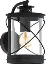 Bol.com EGLO Hilburn Wandlamp Buiten - E27 - 28 cm - Zwart aanbieding