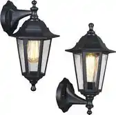 Bol.com QAZQA new haven - Klassieke Wandlamp voor buiten - 1 lichts - D 212 mm - Zwart - Buitenverlichting aanbieding