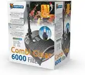 Bol.com Superfish Combi Clear 6000 Filter 4in1 - Vijverfilter - Grijs 2900 l/h Uvc 11 Watt aanbieding